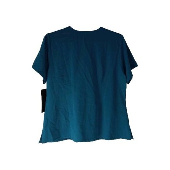 GREY'S ANATOMY Women's Blue Three Pocket  Scrub Top size 2X - Picture 2 of 10